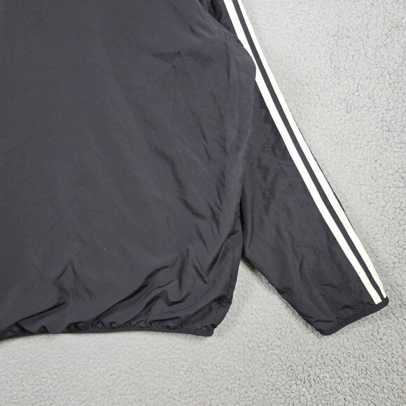 Vintage Adidas Track Jacket Large Black 3 Stripe 06 Y2K Clima 365 Mesh Lined Zip - Picture 6 of 15